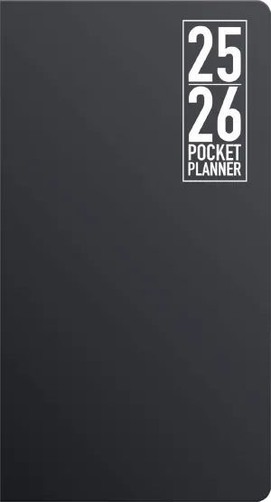 2025-2026 Classic Black Pocket Planner Calendar  Other Calendar, July 22, 2024