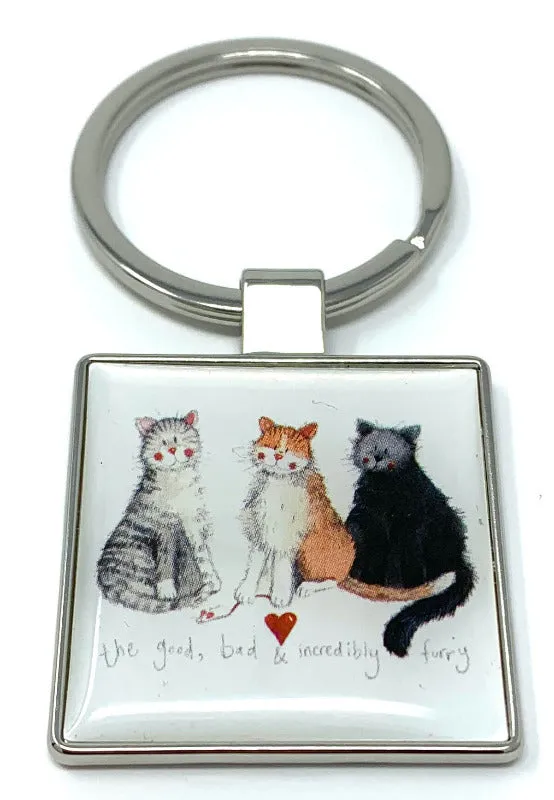 Alex Clark Cat Keyring Bag Charm