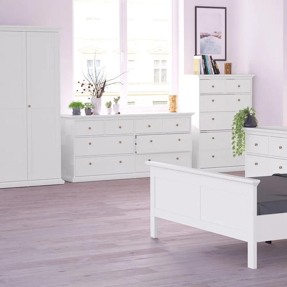 Axton Westchester Chest of 8 Drawers In White