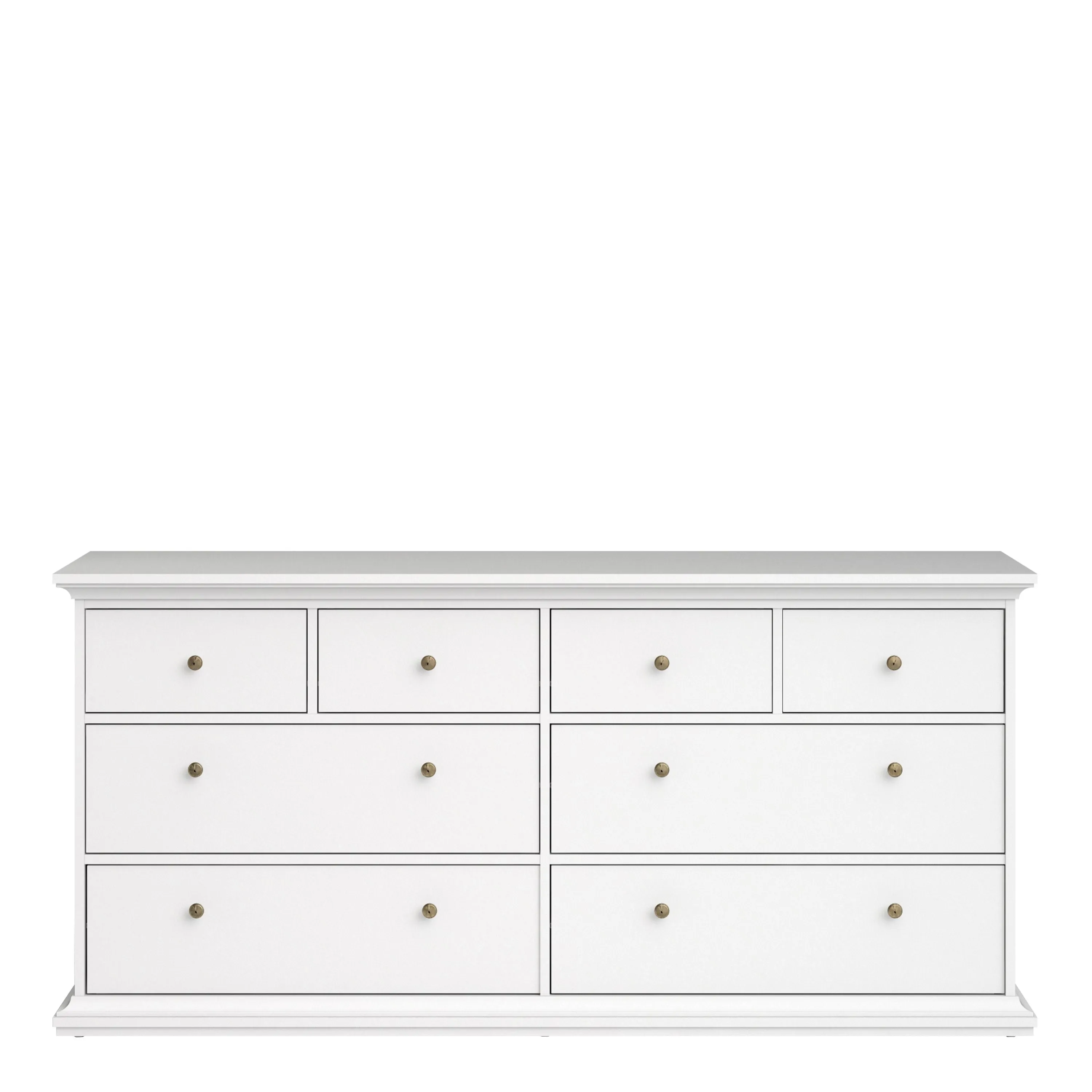 Axton Westchester Chest of 8 Drawers In White