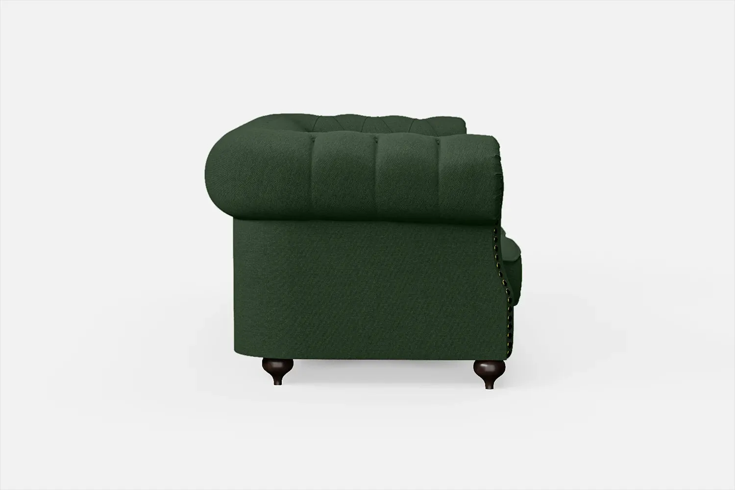 Bitonto 2 Seater Sofa Forest Green Linen Fabric
