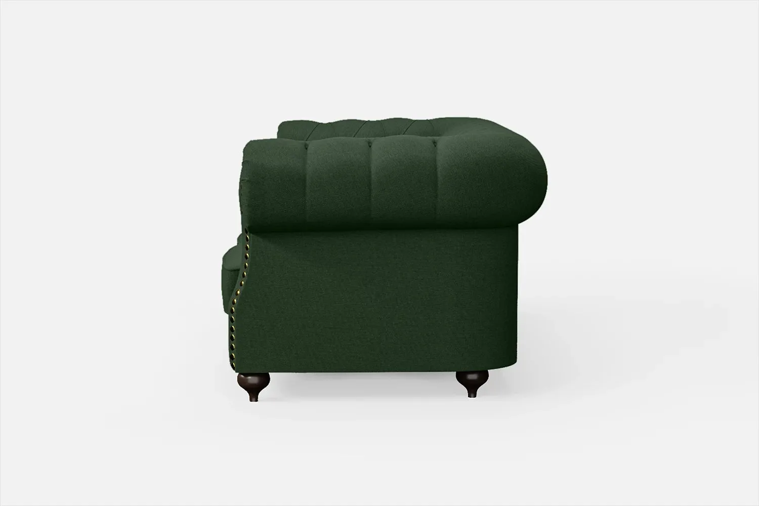 Bitonto 2 Seater Sofa Forest Green Linen Fabric