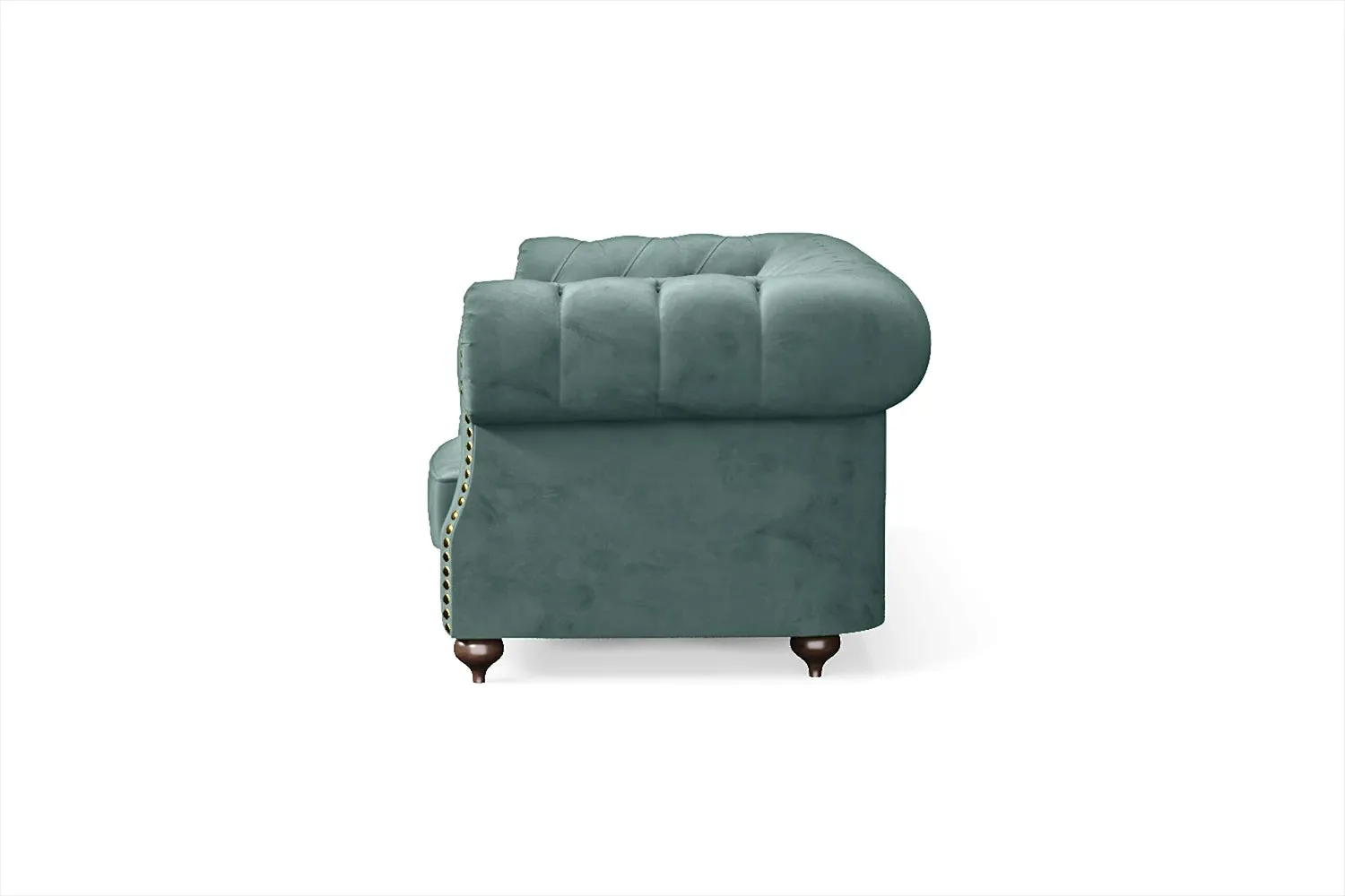 Bitonto 3 Seater Sofa Teal Velvet