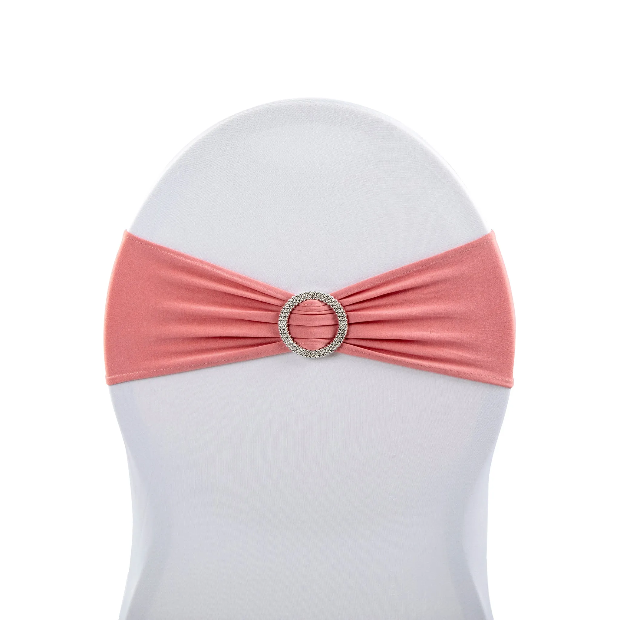 Buckle Spandex Stretch Chair Band - Dusty Rose/Mauve