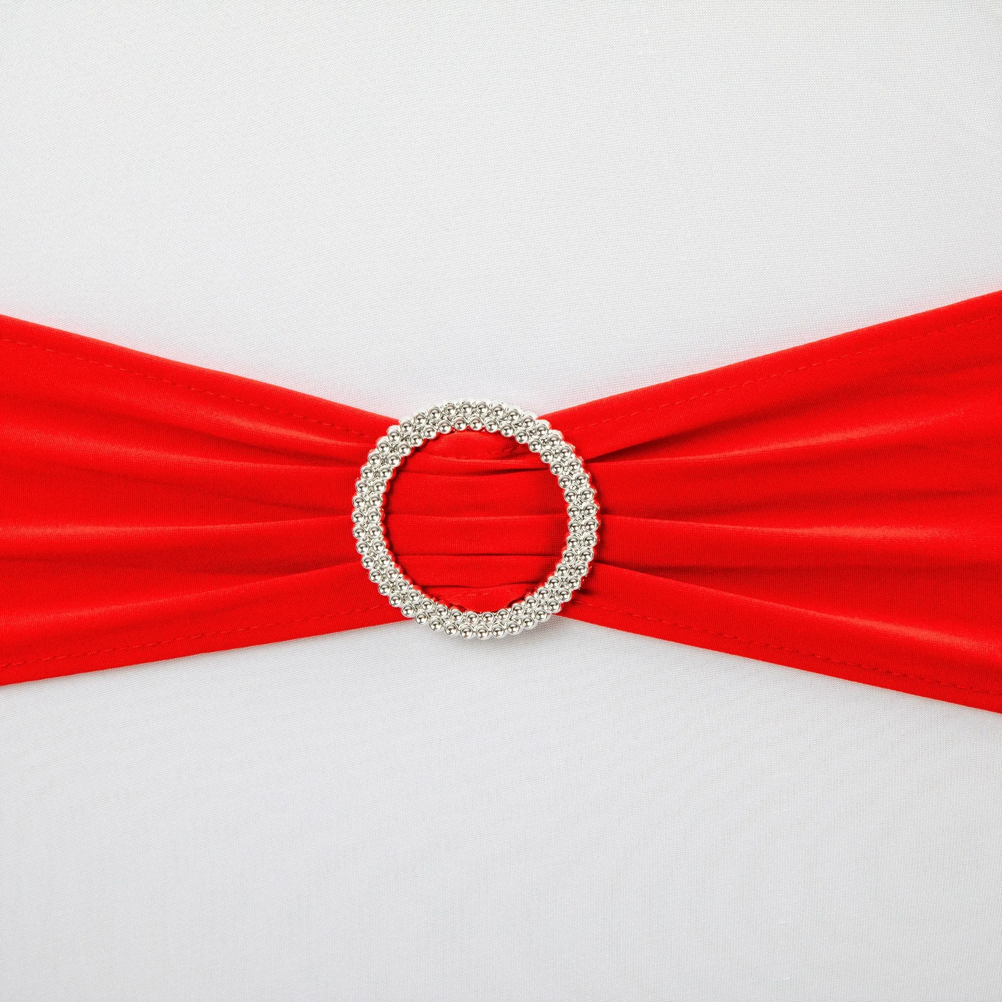 Buckle Spandex Stretch Chair Band - Red