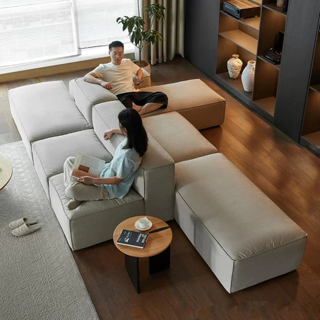 Cavella Sectional Island L-Shape Sofa