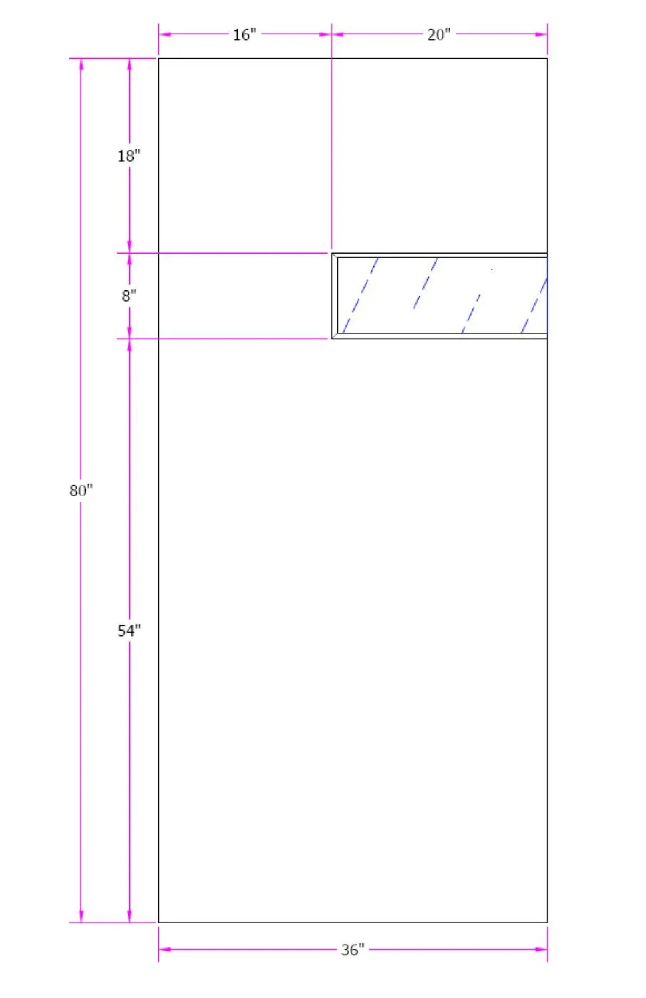 Clear Edge - Exterior Modern Mid Century Solid Unfinished Doug Fir Wood Door