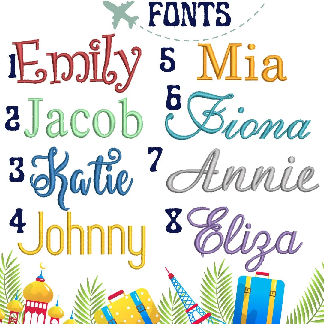 Cruise Name Luggage Handle Wrap Personalized and Embroidered, Cruise Trip Name Suitcase Tag