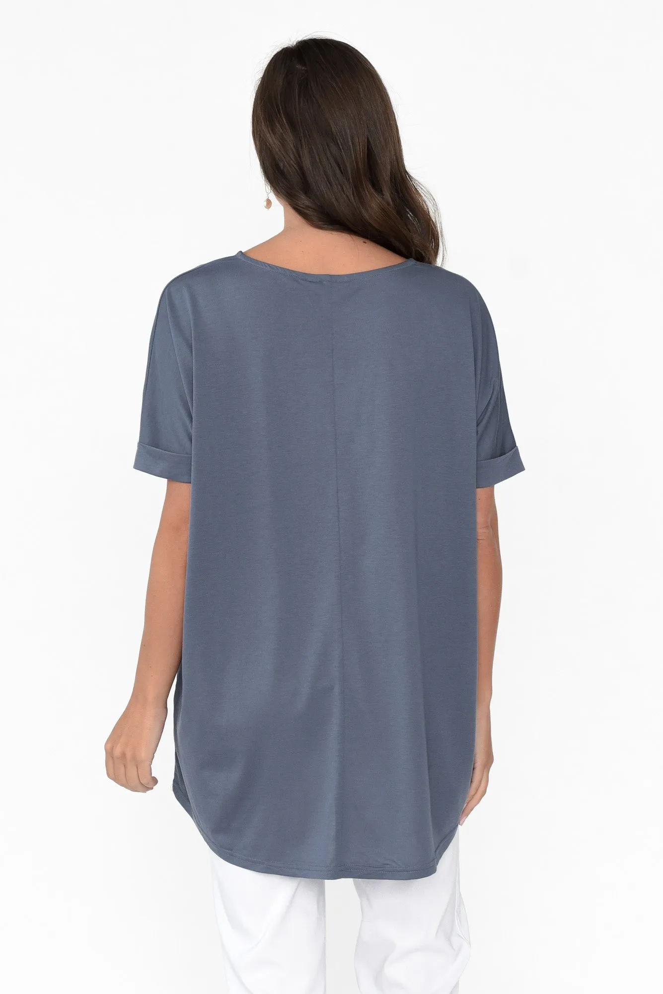 Emiko Steel Drape Top