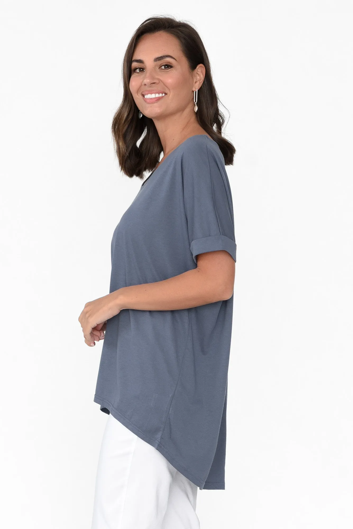 Emiko Steel Drape Top