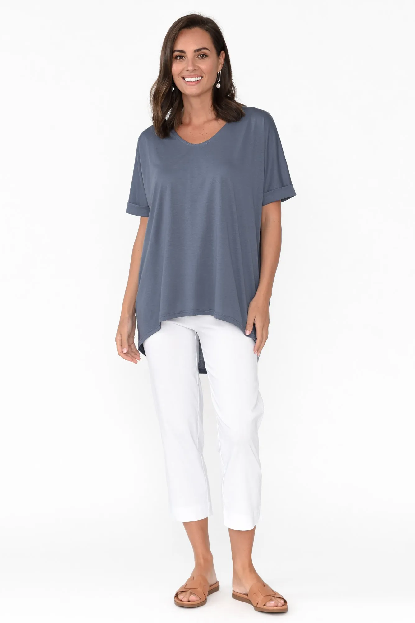 Emiko Steel Drape Top