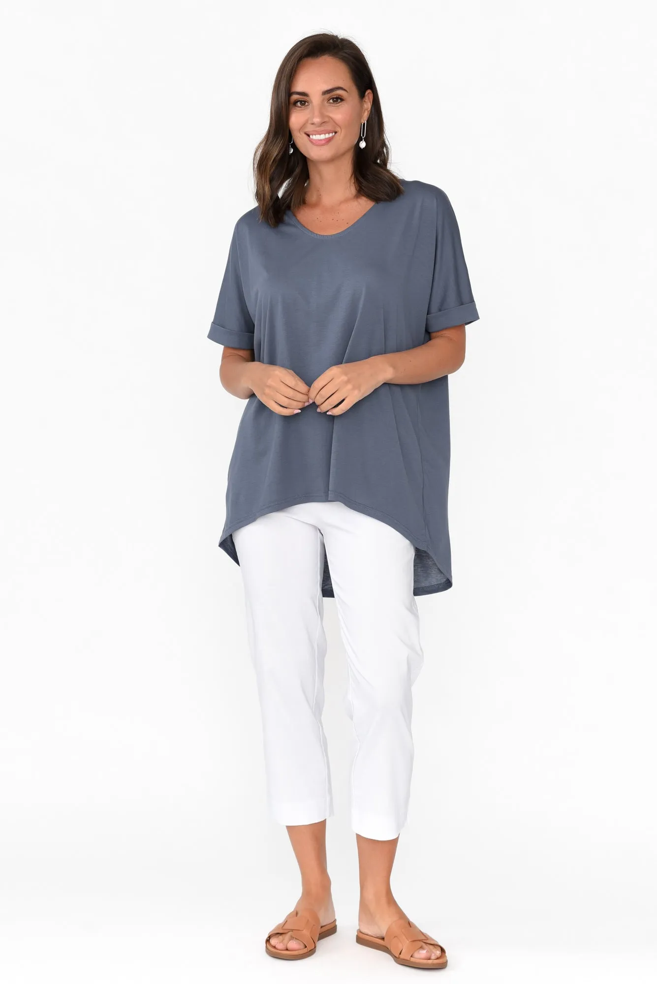Emiko Steel Drape Top