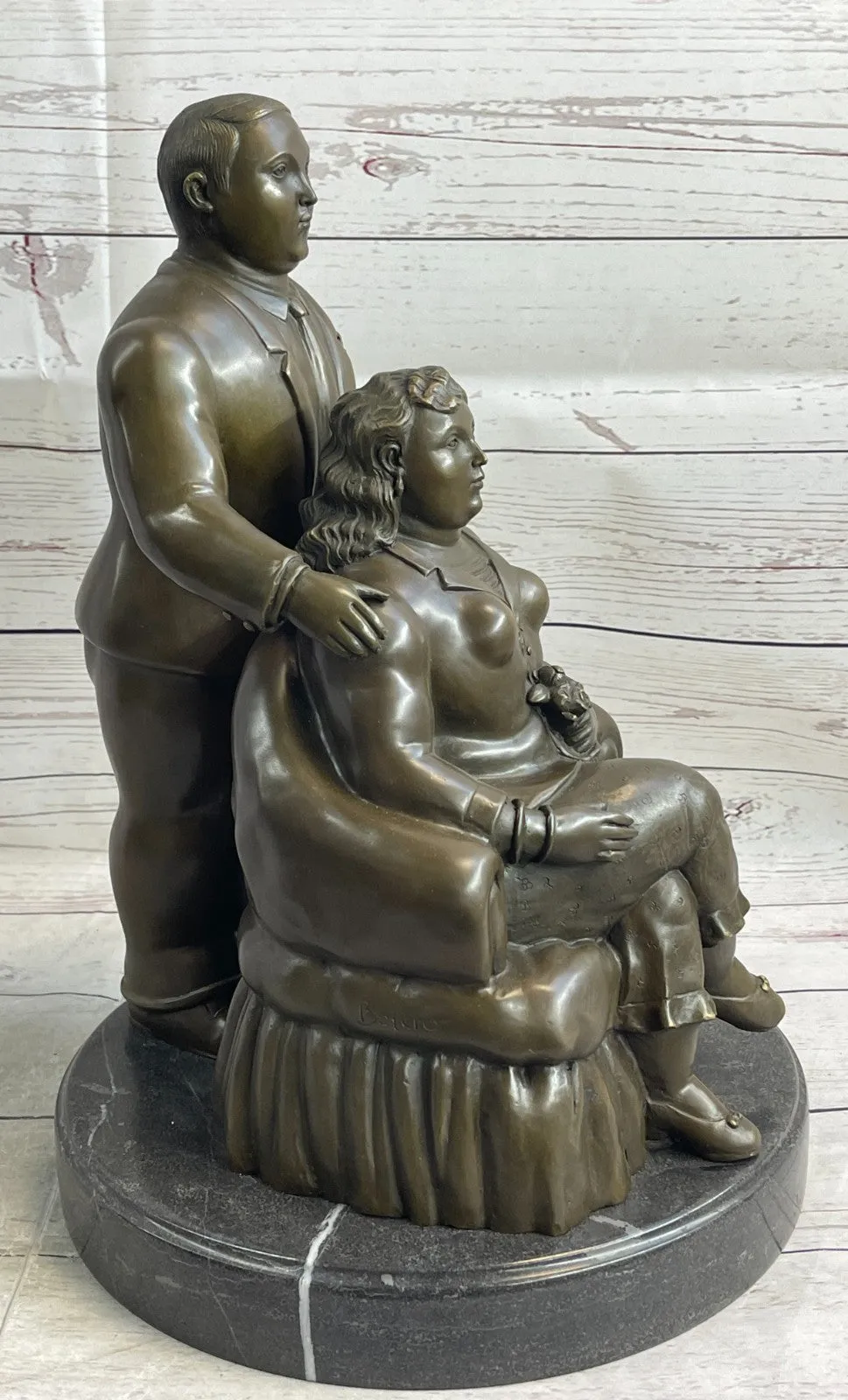 Extra Large Museum Quality Classic Botero Couple Artwork Home Office Decoration Sale