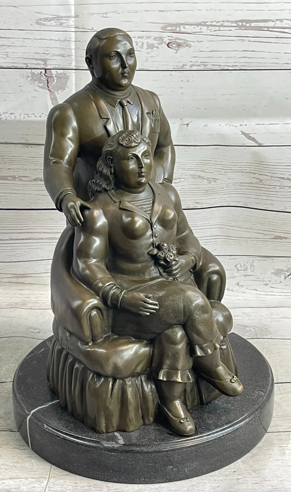 Extra Large Museum Quality Classic Botero Couple Artwork Home Office Decoration Sale