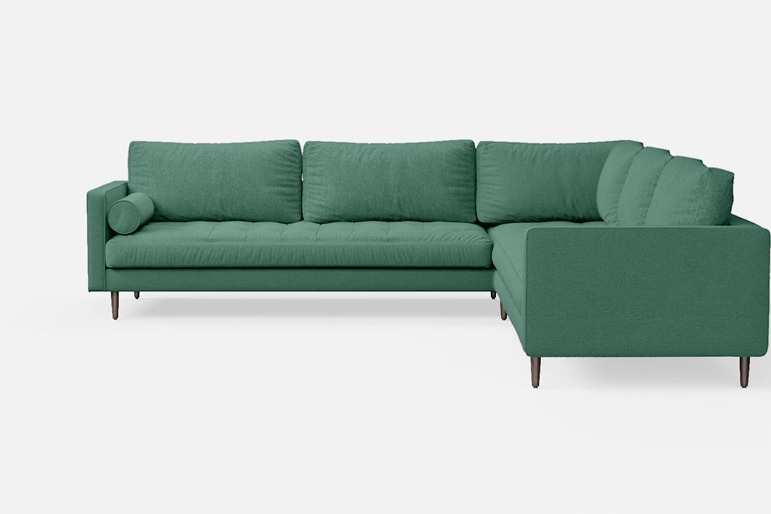 Gela 5 Seater Corner Sofa Mint Green Linen Fabric