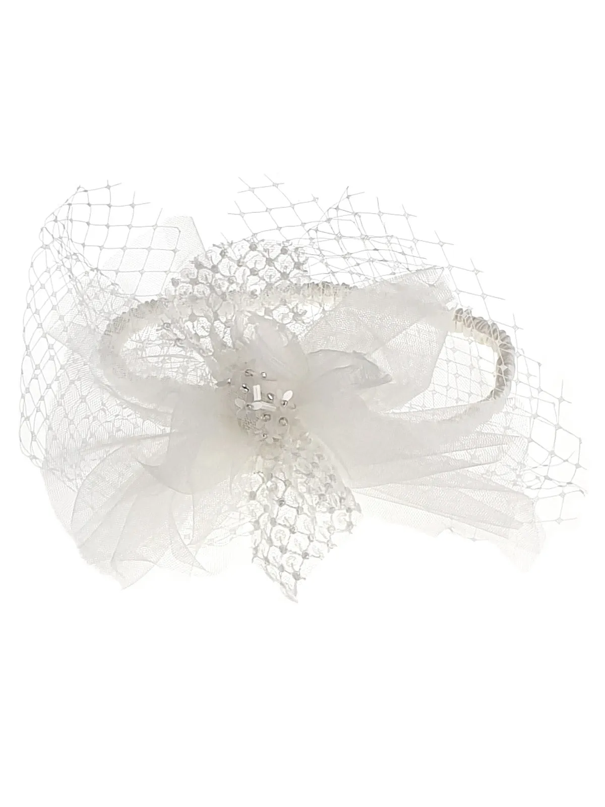 Girl's Headband with embroidered tulle-BASHFUL