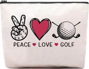 Golf Gifts Makeup Cosmetic Bag, Birthday Gifts for Golf Lover, Golfing Gift for Golfer Women Pouch