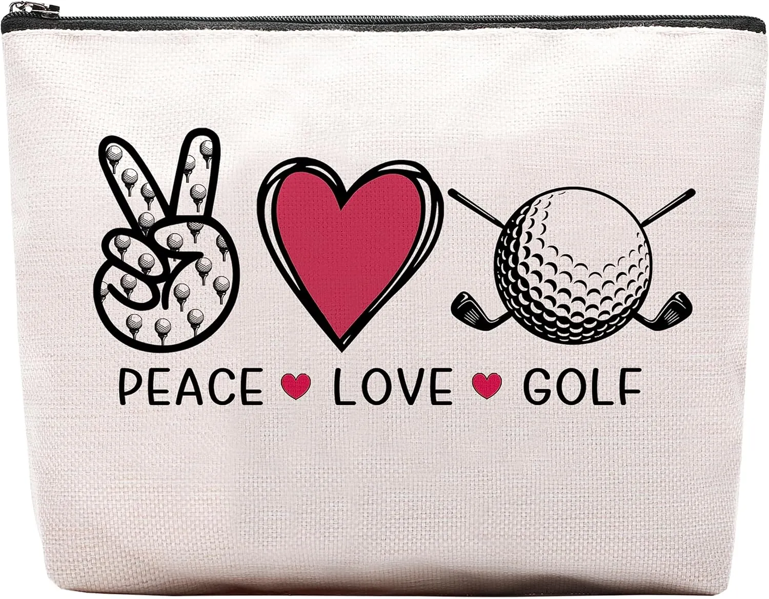Golf Gifts Makeup Cosmetic Bag, Birthday Gifts for Golf Lover, Golfing Gift for Golfer Women Pouch