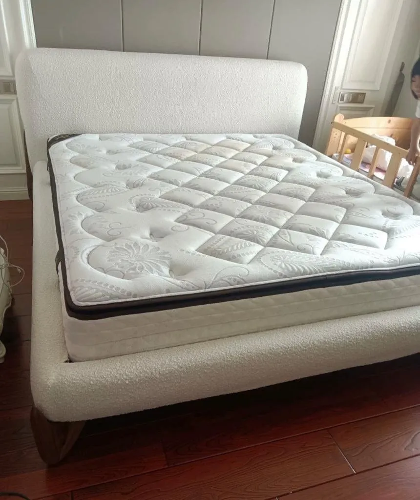 Grecan Boucle Bed Frame