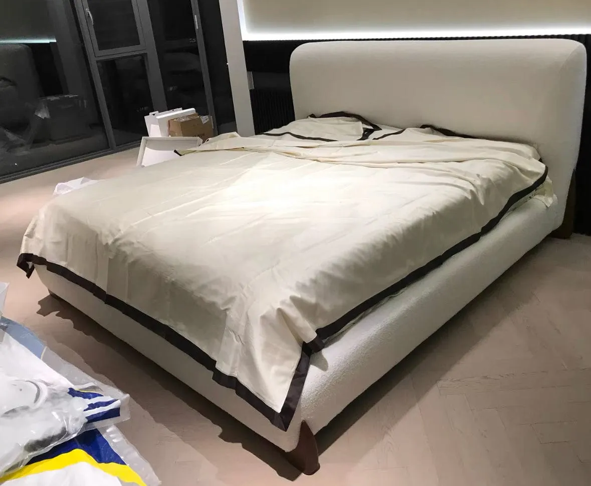 Grecan Boucle Bed Frame