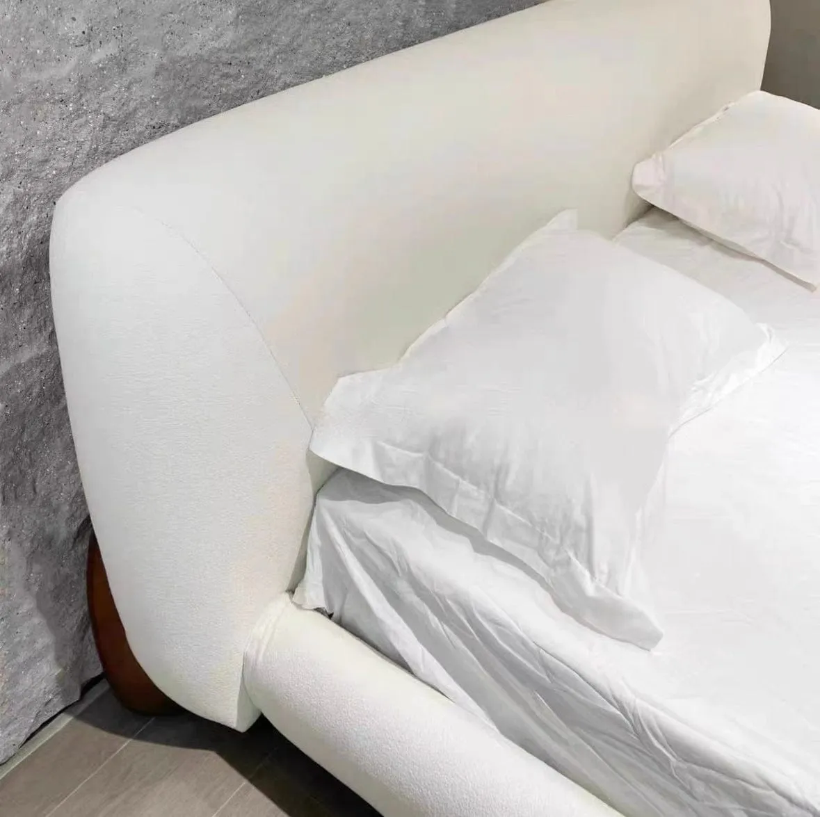 Grecan Boucle Bed Frame