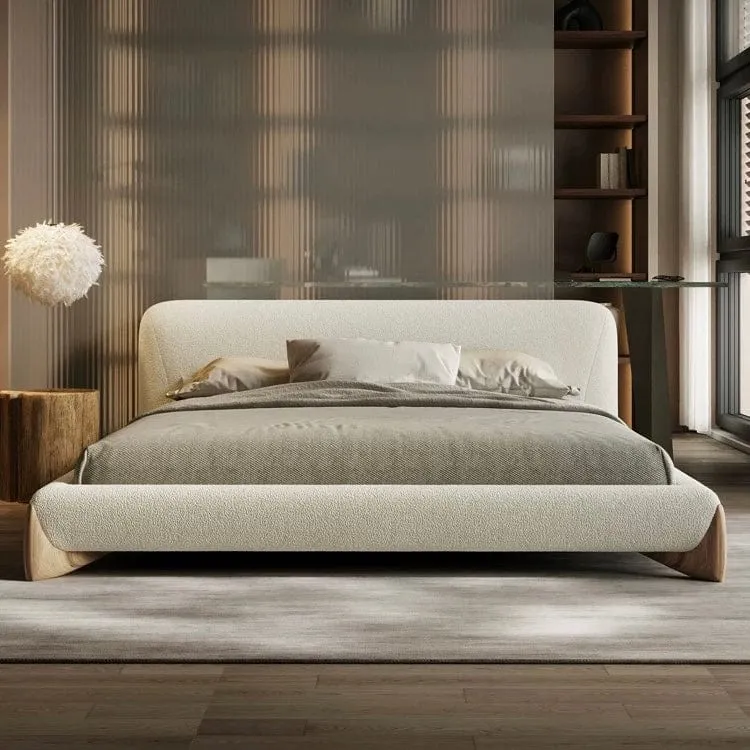 Grecan Boucle Bed Frame