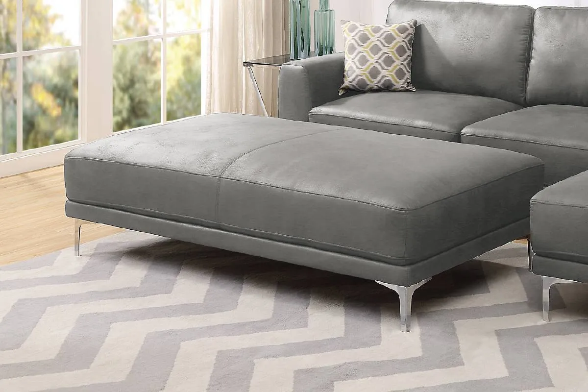 Grey Classic Sectional Sofa