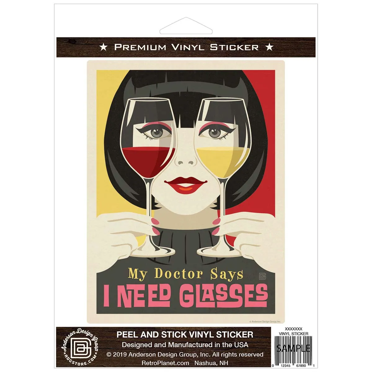 I Need Wine Glasses Vinyl Sticker