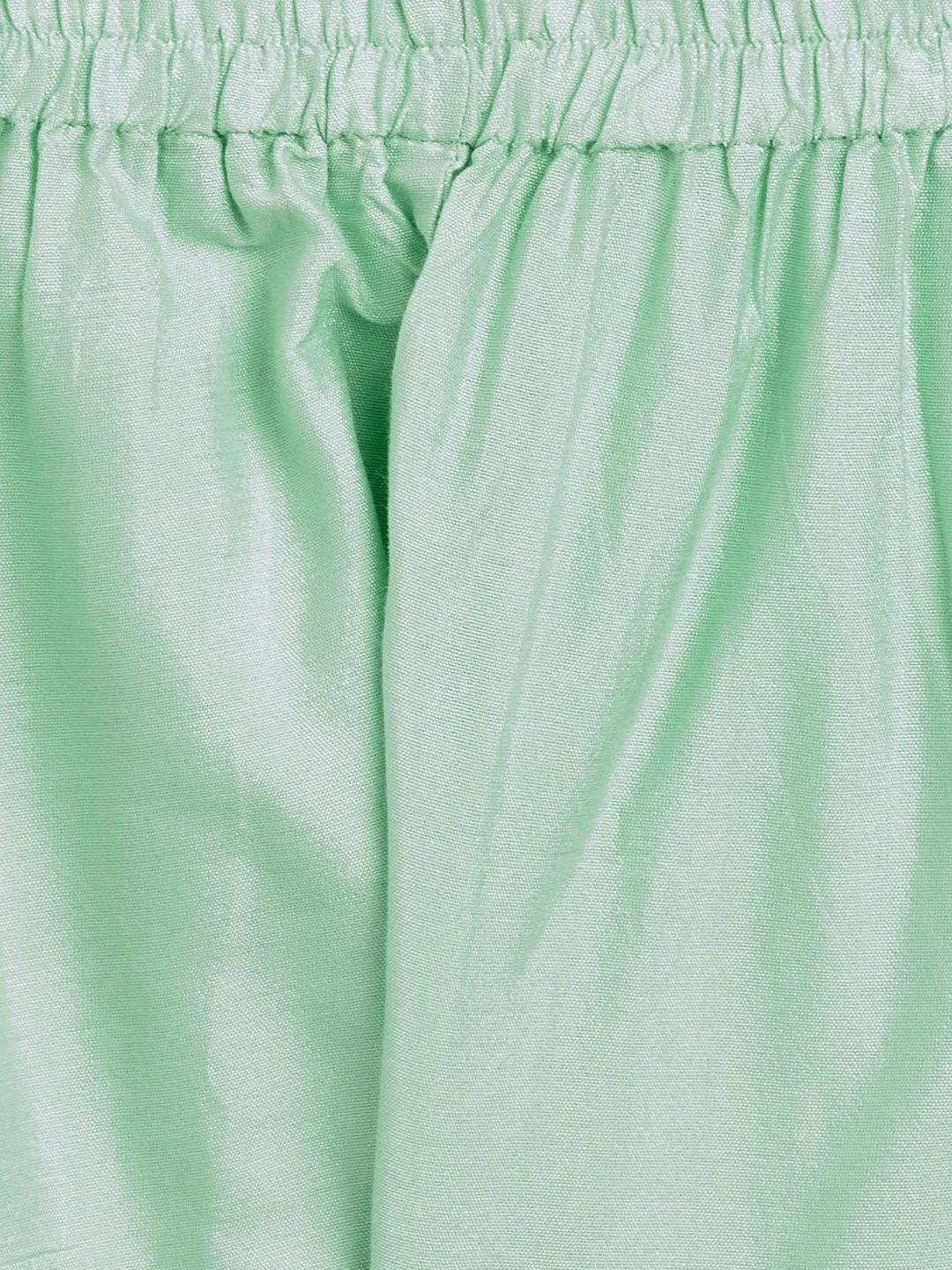 Jashvi SISHU Girls' Mint Green Viscose Kurta And Straight Pant Set
