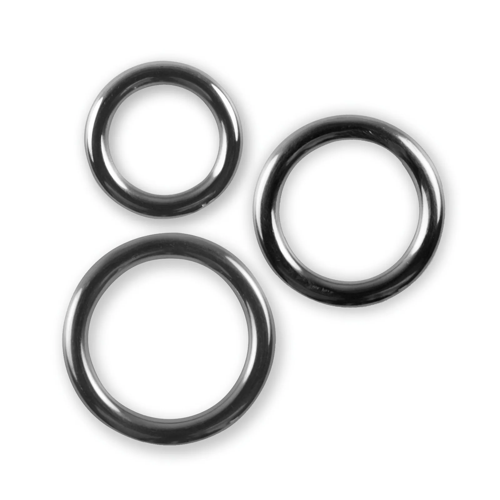 LeLuv Stainless Steel Glans/Penis Rings | 5mm-6mm Round Gauge | 22mm-64mm Inner Diameter
