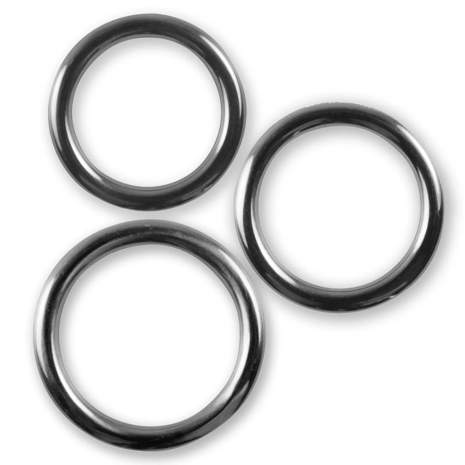 LeLuv Stainless Steel Glans/Penis Rings | 5mm-6mm Round Gauge | 22mm-64mm Inner Diameter