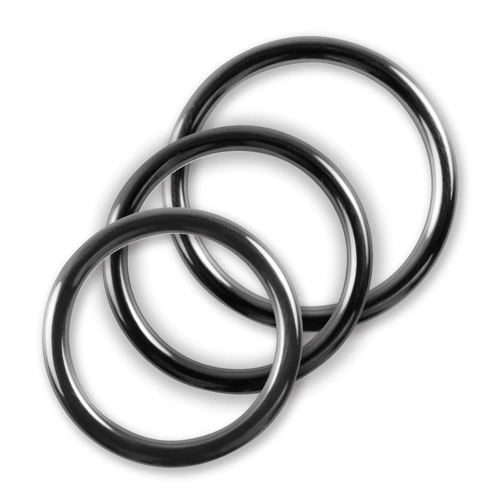 LeLuv Stainless Steel Glans/Penis Rings | 5mm-6mm Round Gauge | 22mm-64mm Inner Diameter