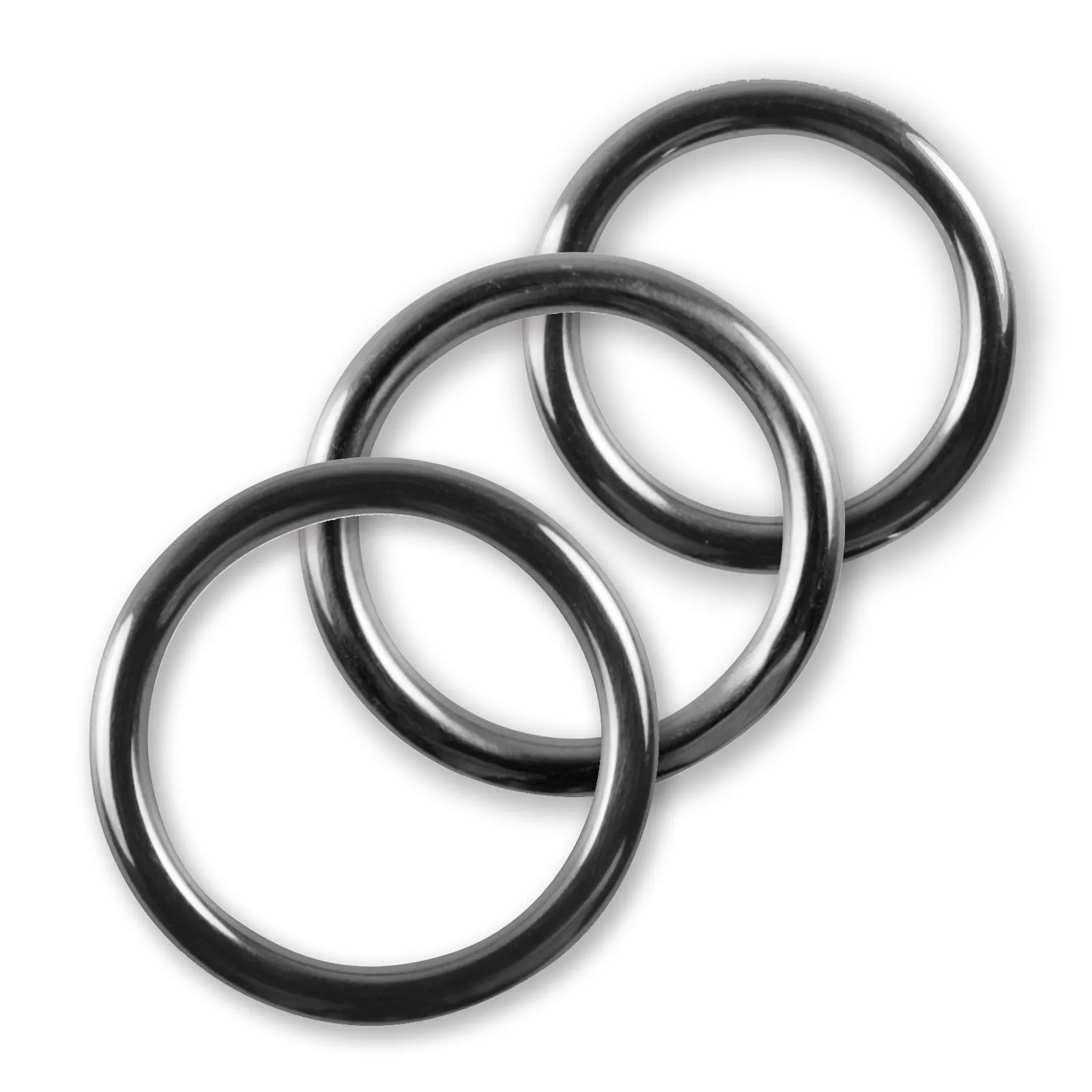 LeLuv Stainless Steel Glans/Penis Rings | 5mm-6mm Round Gauge | 22mm-64mm Inner Diameter