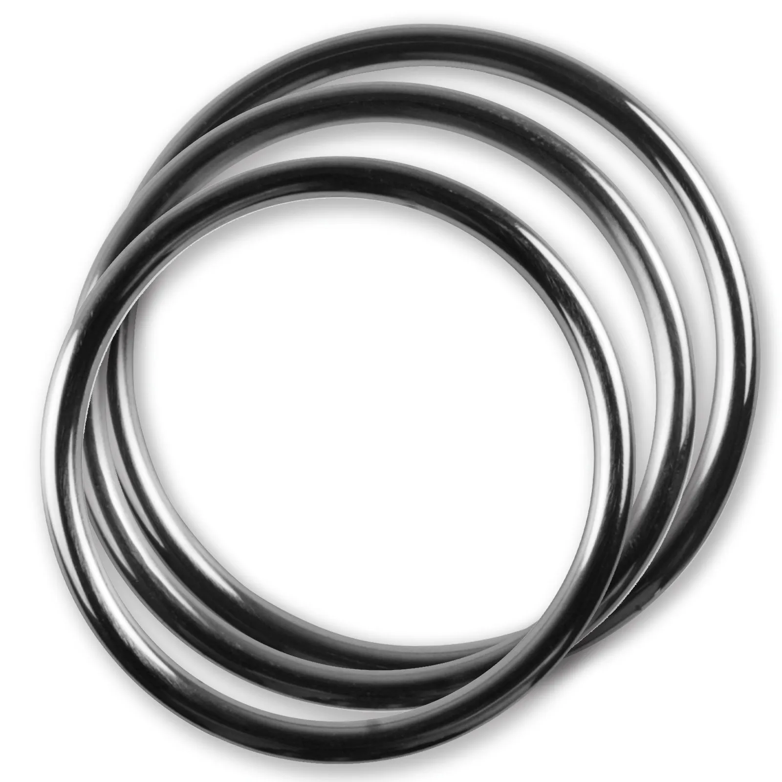 LeLuv Stainless Steel Glans/Penis Rings | 5mm-6mm Round Gauge | 22mm-64mm Inner Diameter