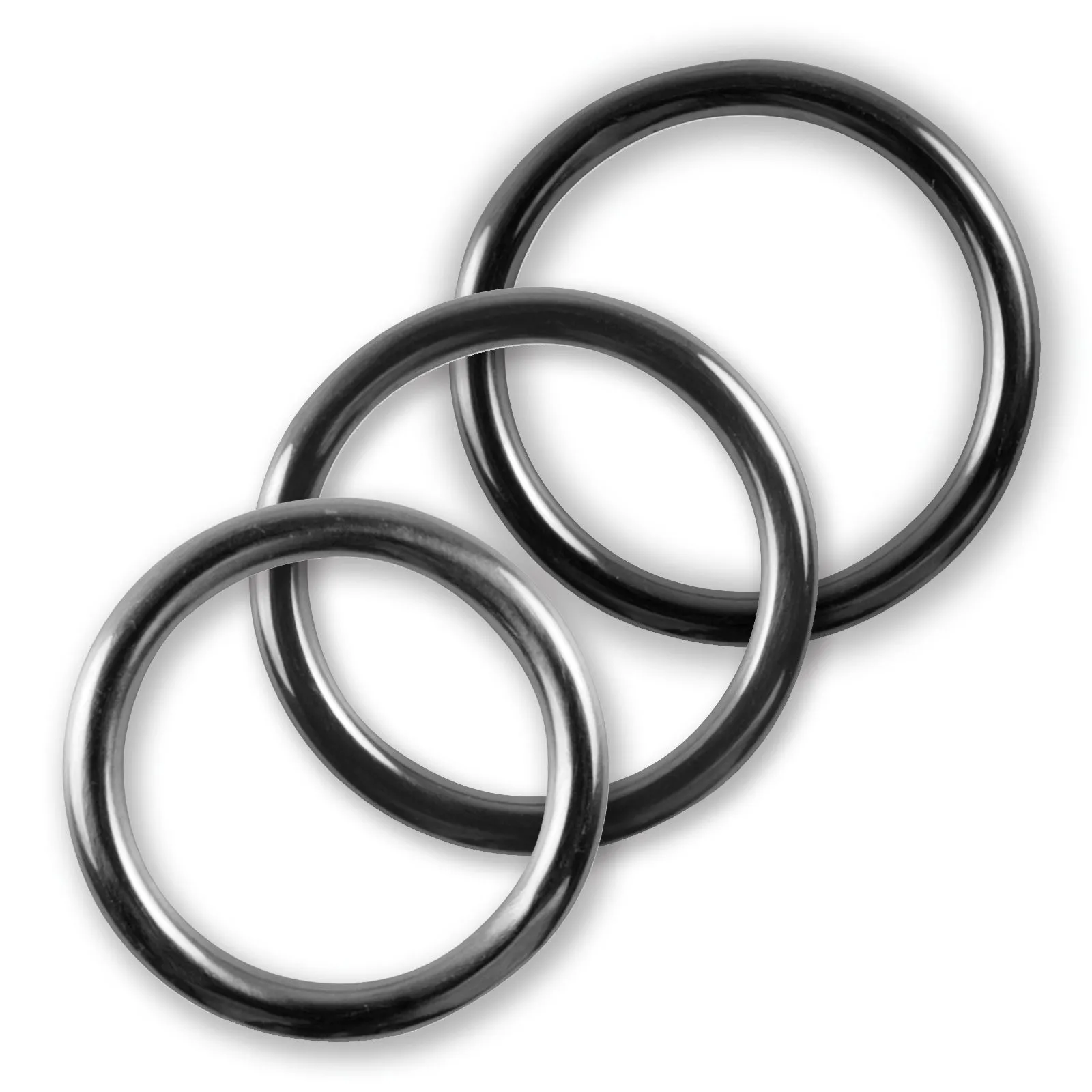 LeLuv Stainless Steel Glans/Penis Rings | 5mm-6mm Round Gauge | 22mm-64mm Inner Diameter