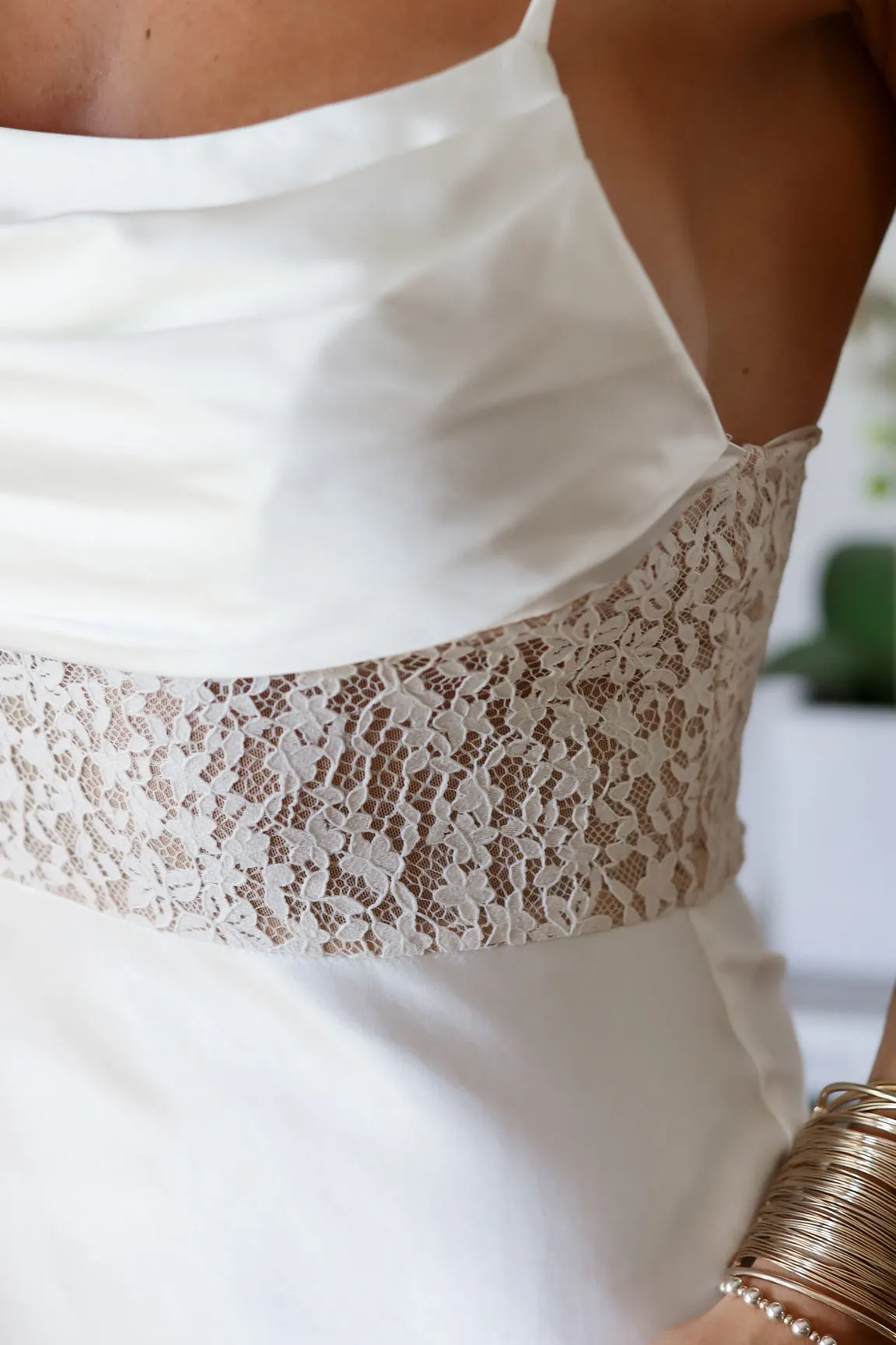 Mia Lace Trim Dress
