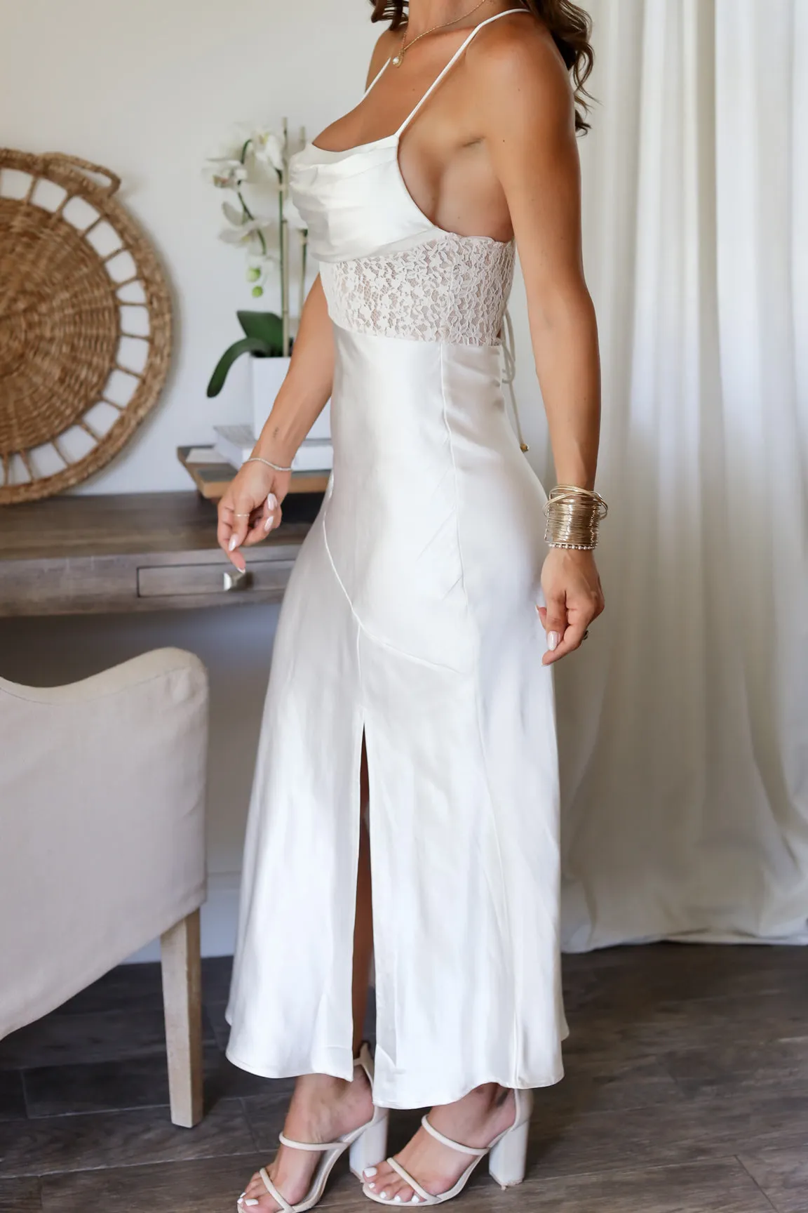 Mia Lace Trim Dress