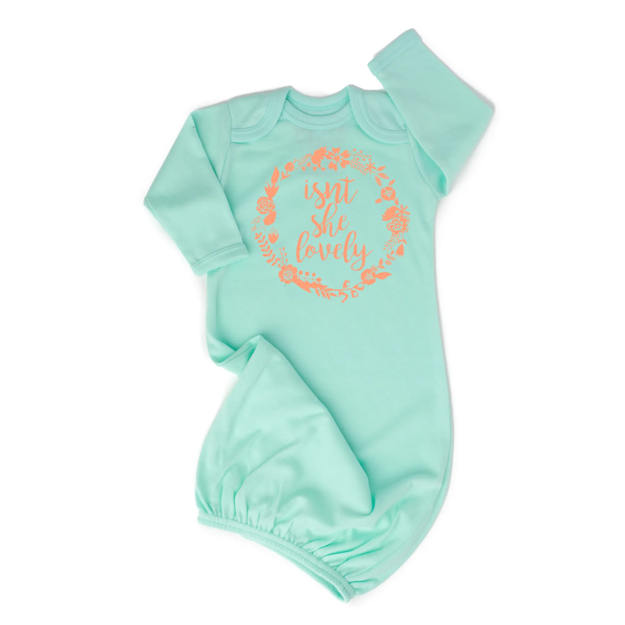 Mint and Peach Isn't she Lovely gown