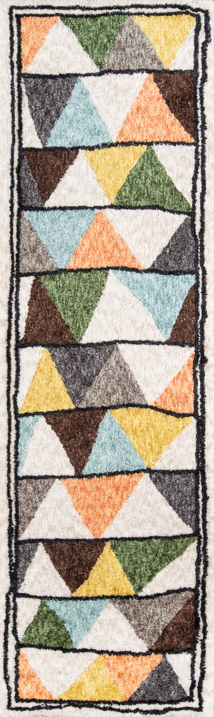 Modern Table Tufted Multicolored Rug