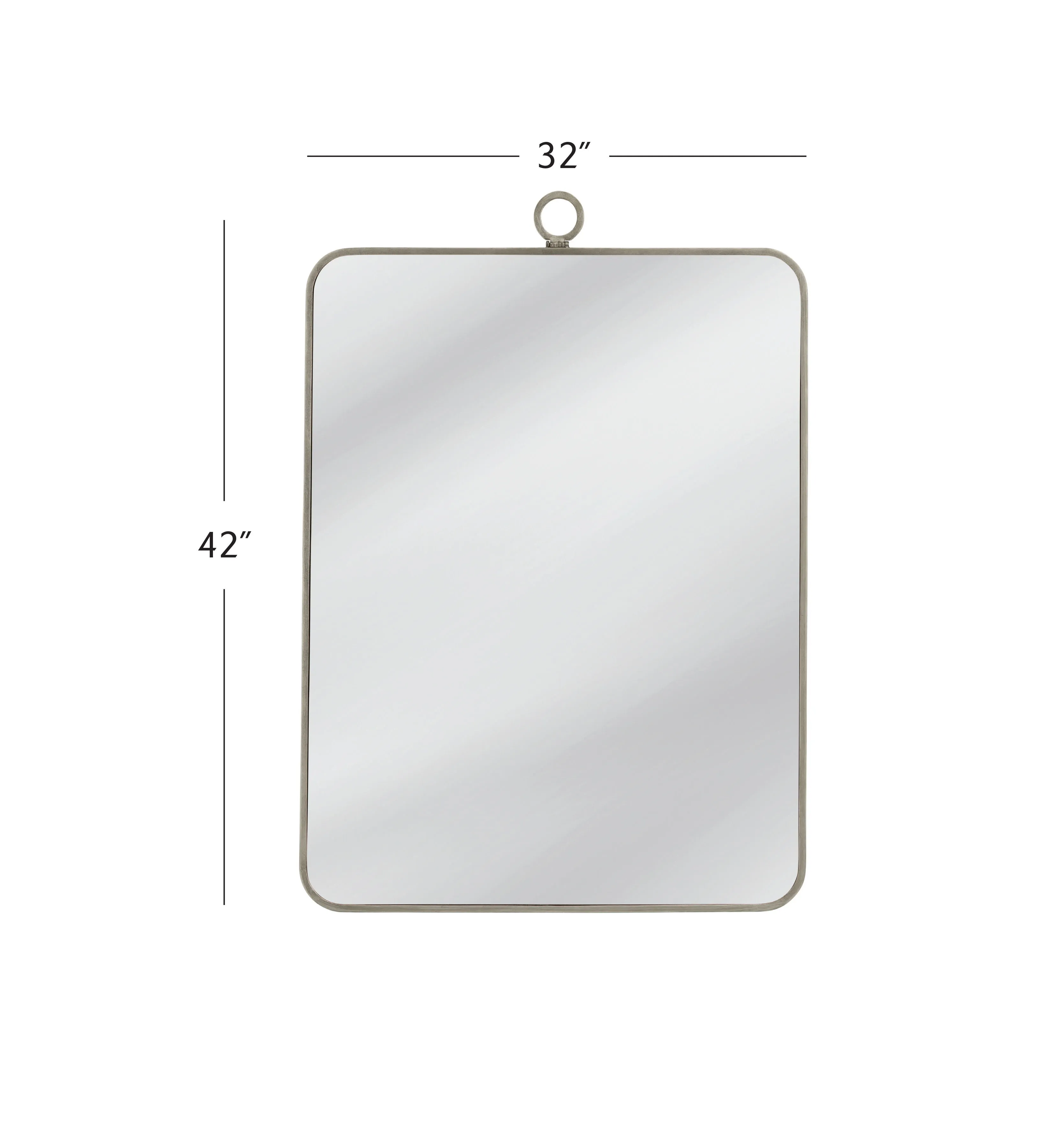 Monte - Wall Mirror - Pearl Silver