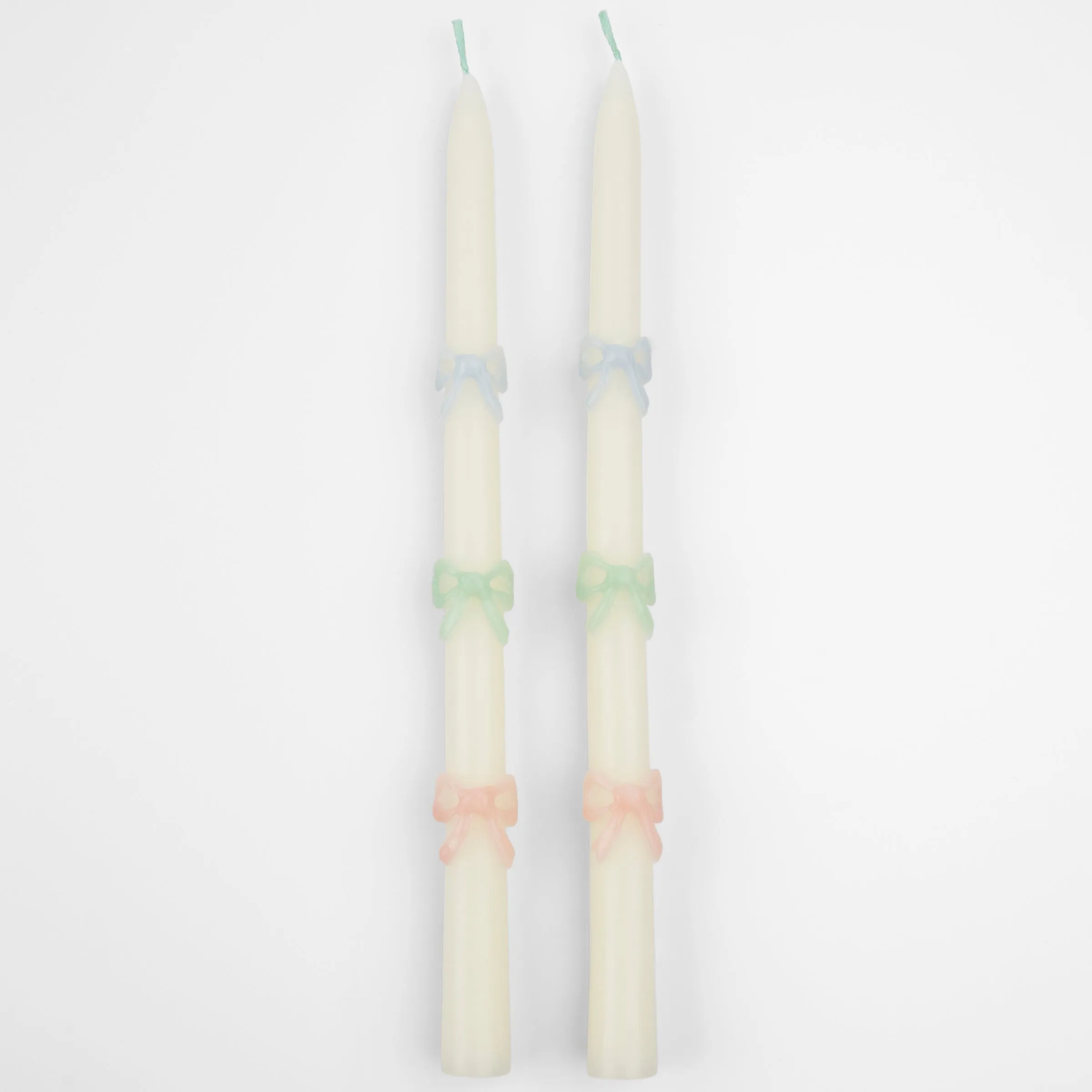 Multi Bow Taper Candles (x 2)