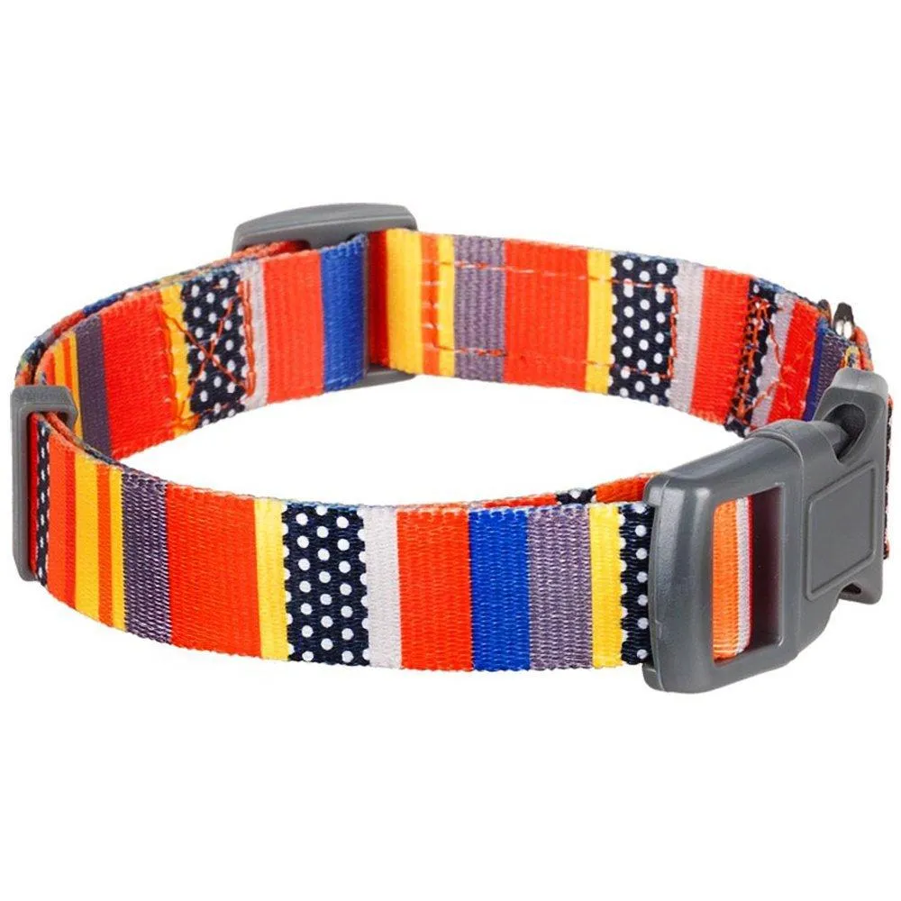 Nautical Flag Dog Collar, Summer Vcation Beach Sea Lover Collar