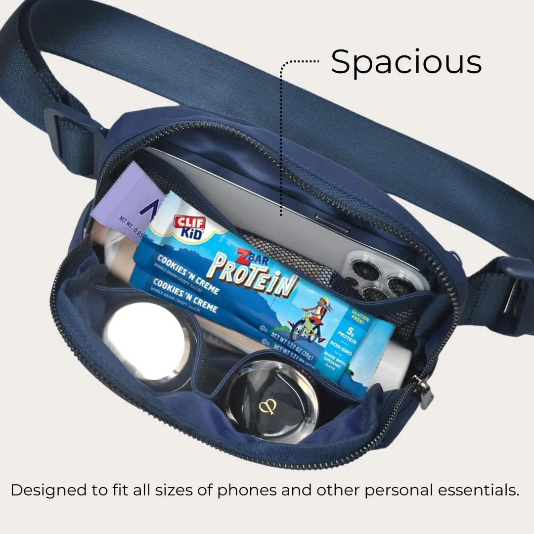 NGIL Mini Belt Bag for Women Crossbody Pack Workout Traveling Running Hiking Waist Bag with Adjustable Strap(Blue)
