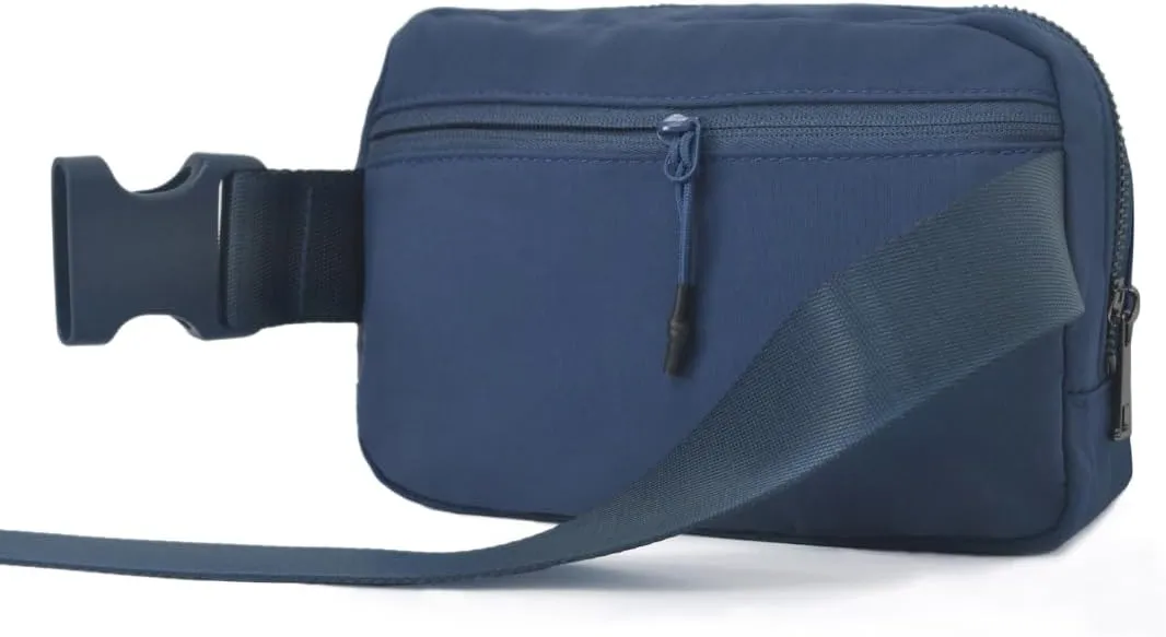 NGIL Mini Belt Bag for Women Crossbody Pack Workout Traveling Running Hiking Waist Bag with Adjustable Strap(Blue)