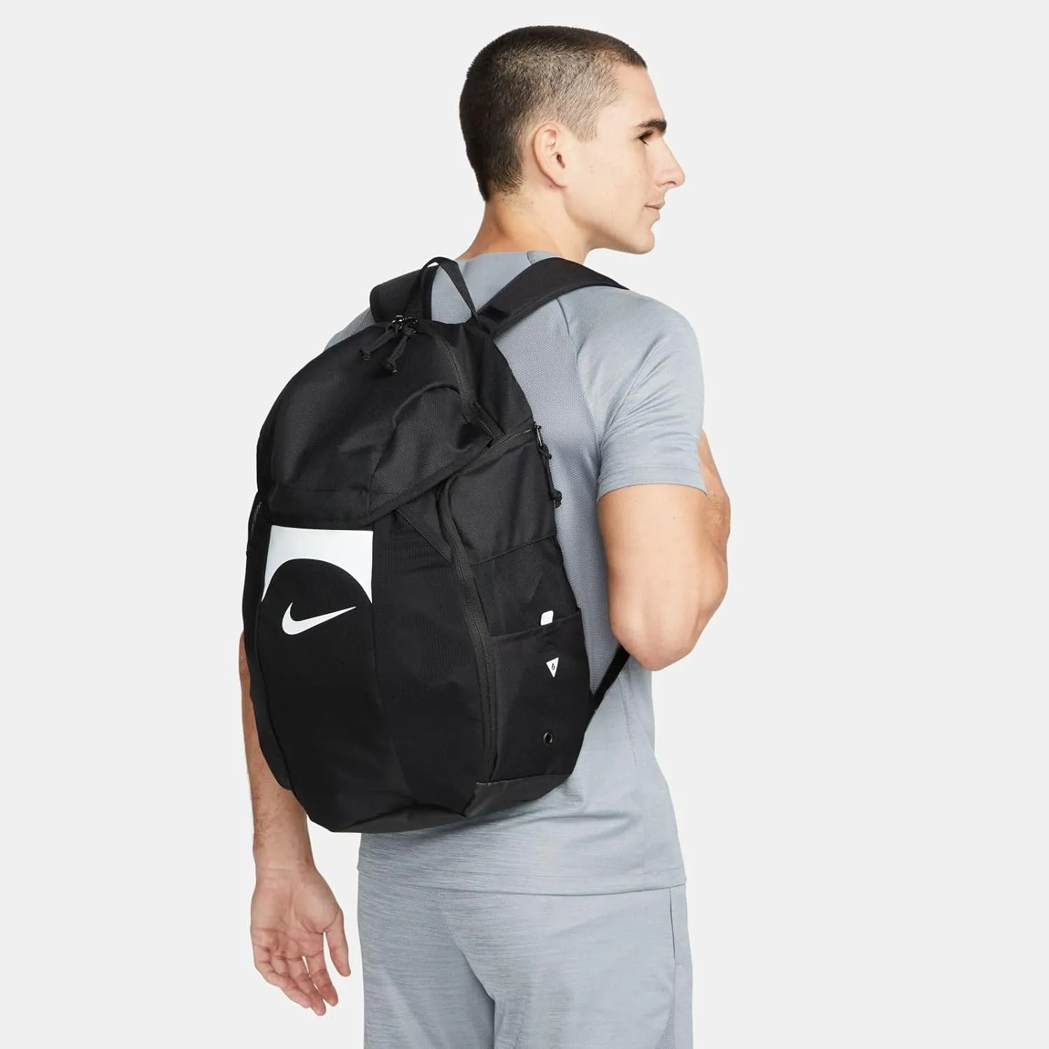 NIKE Backpack, Black, White, Talla nica