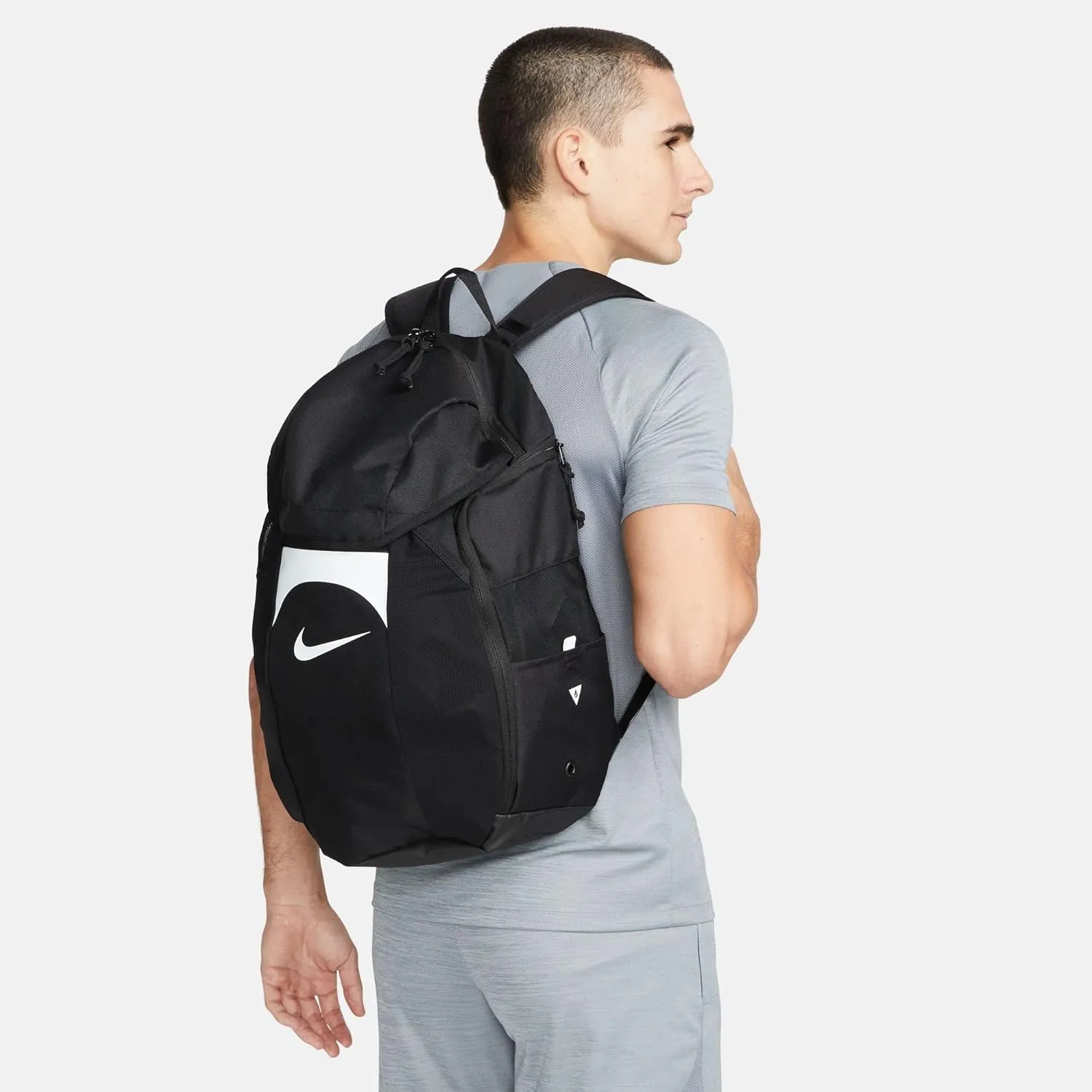 NIKE Backpack, Black, White, Talla nica