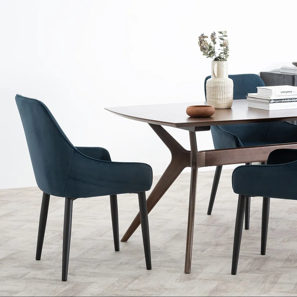 Nora 1.85m Dining Table - Walnut