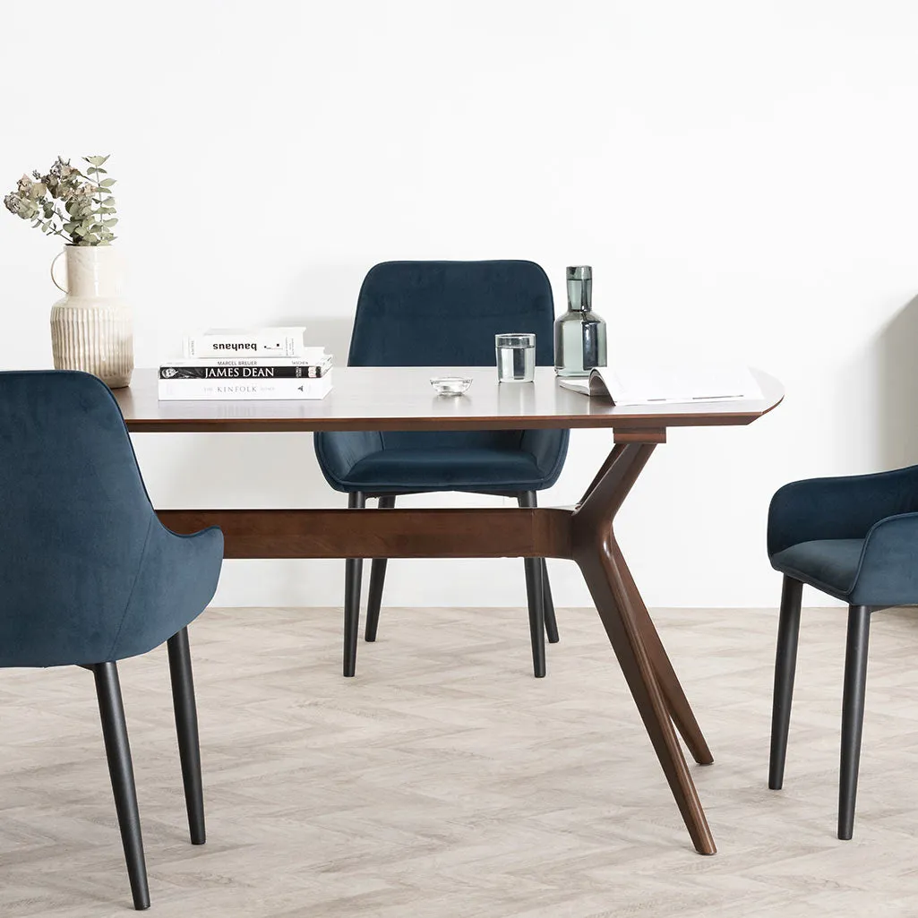 Nora 1.85m Dining Table - Walnut