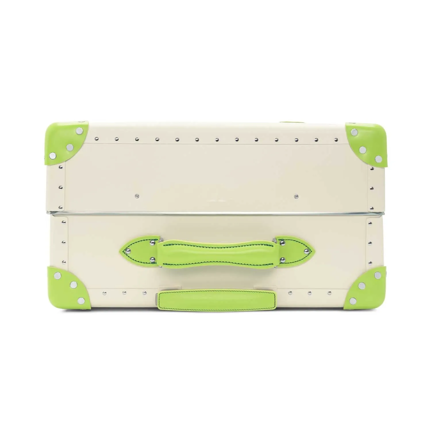 Pop Colour · Large Check-In - 4 Wheels | Ivory/Parrot Green/Chrome