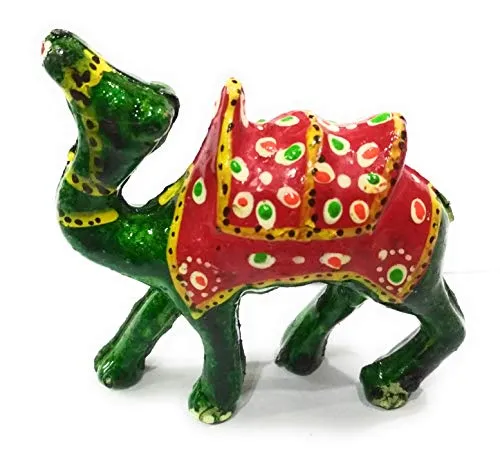 Rajasthani Camel Green Family Set of 3 Beautifully Designed showpiece_Gift Item_Home Decor_Handicraft.